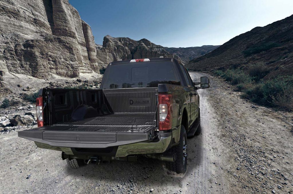 duraliner in the back of a truck