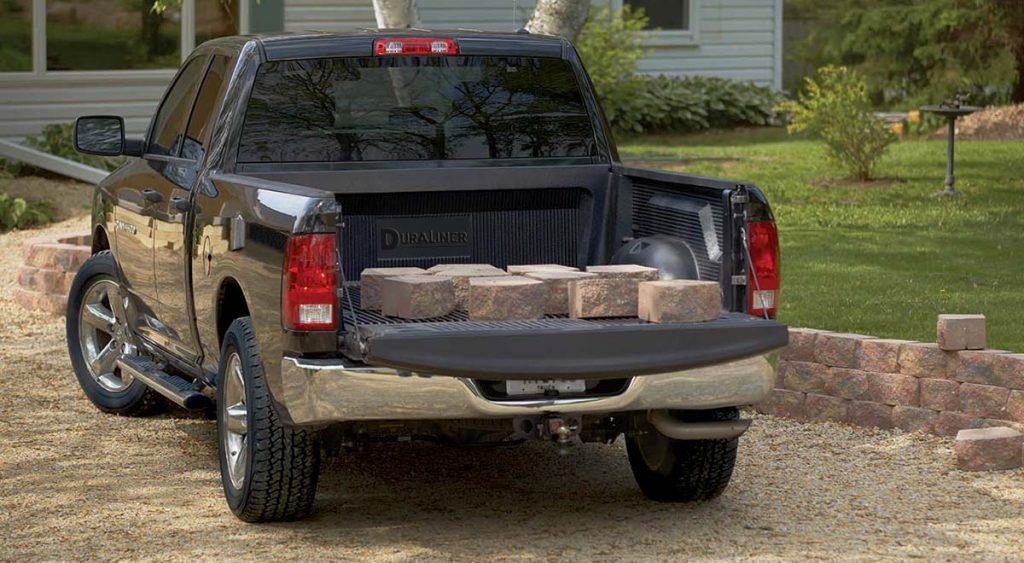 duraliner with bricks on top